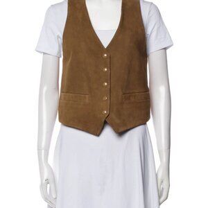 Zadig & Voltaire Tan Suede Vest Size S
